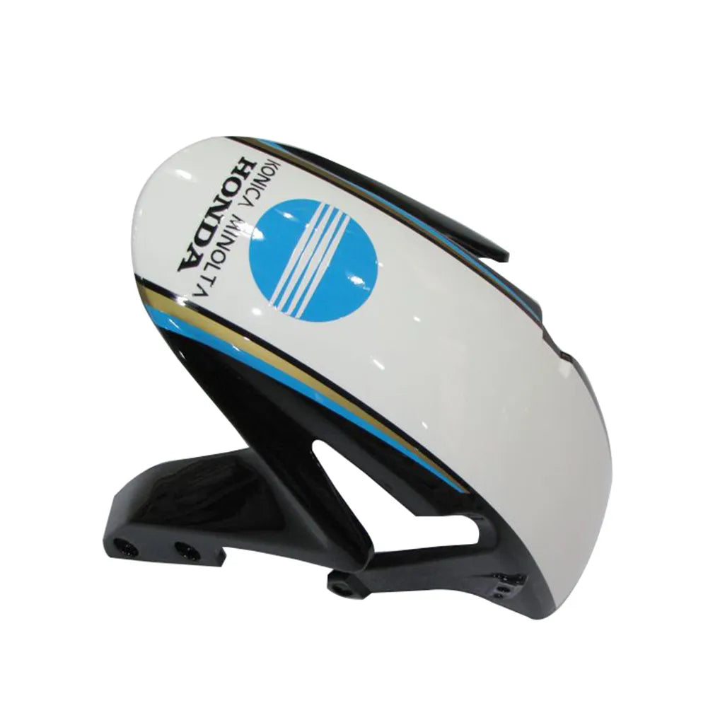 Honda CBR600RR 2007-2008 White Blue Konica Minolta tail section fairing detail view 2