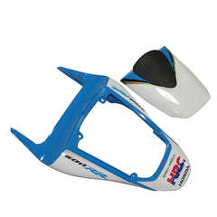Honda CBR600RR 2007-2008 White Blue Konica Minolta tail section fairing detail view 4