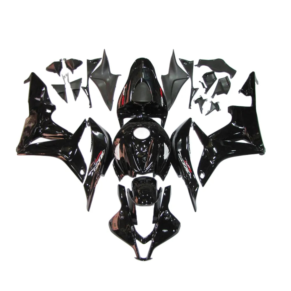 Honda CBR600RR 2007-2008 Gloss Black full fairing kit set view
