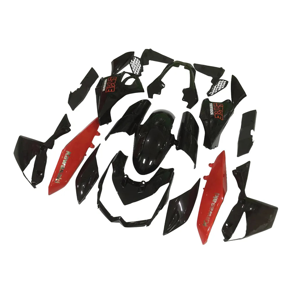 Kawasaki Z1000 2010-2013 Red and Black fairing kit front view