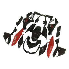 Kawasaki Z1000 2010-2013 Red and Black fairing kit front view