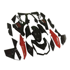 Kawasaki Z1000 2010-2013 Red and Black fairing kit left side view