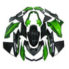 Kawasaki Z1000 2010-2013 Green and Black Fairing Kit with Logos