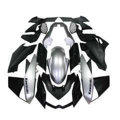 Kawasaki Z1000 2010-2013 Silver and Black full fairing kit set view