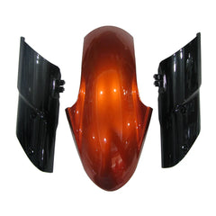 Kawasaki Z1000 2010-2013 Orange and Black fairing kit front view