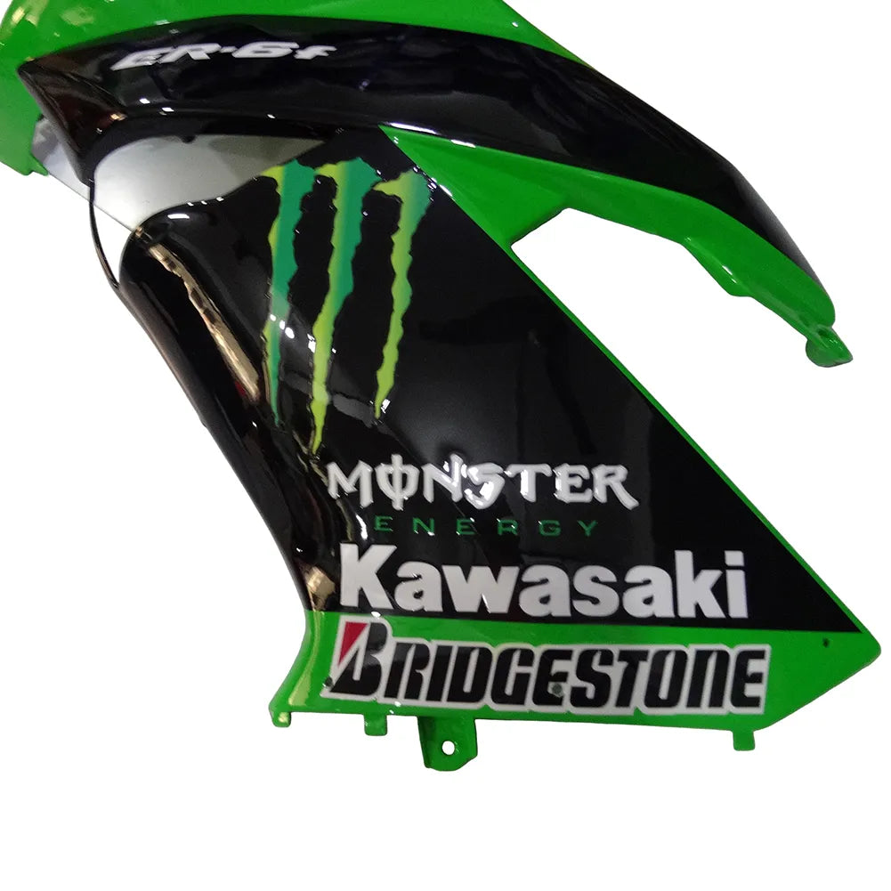 Kawasaki Ninja 650R / ER-6F 2009-2011 Monster Green Edition tail section fairing side view