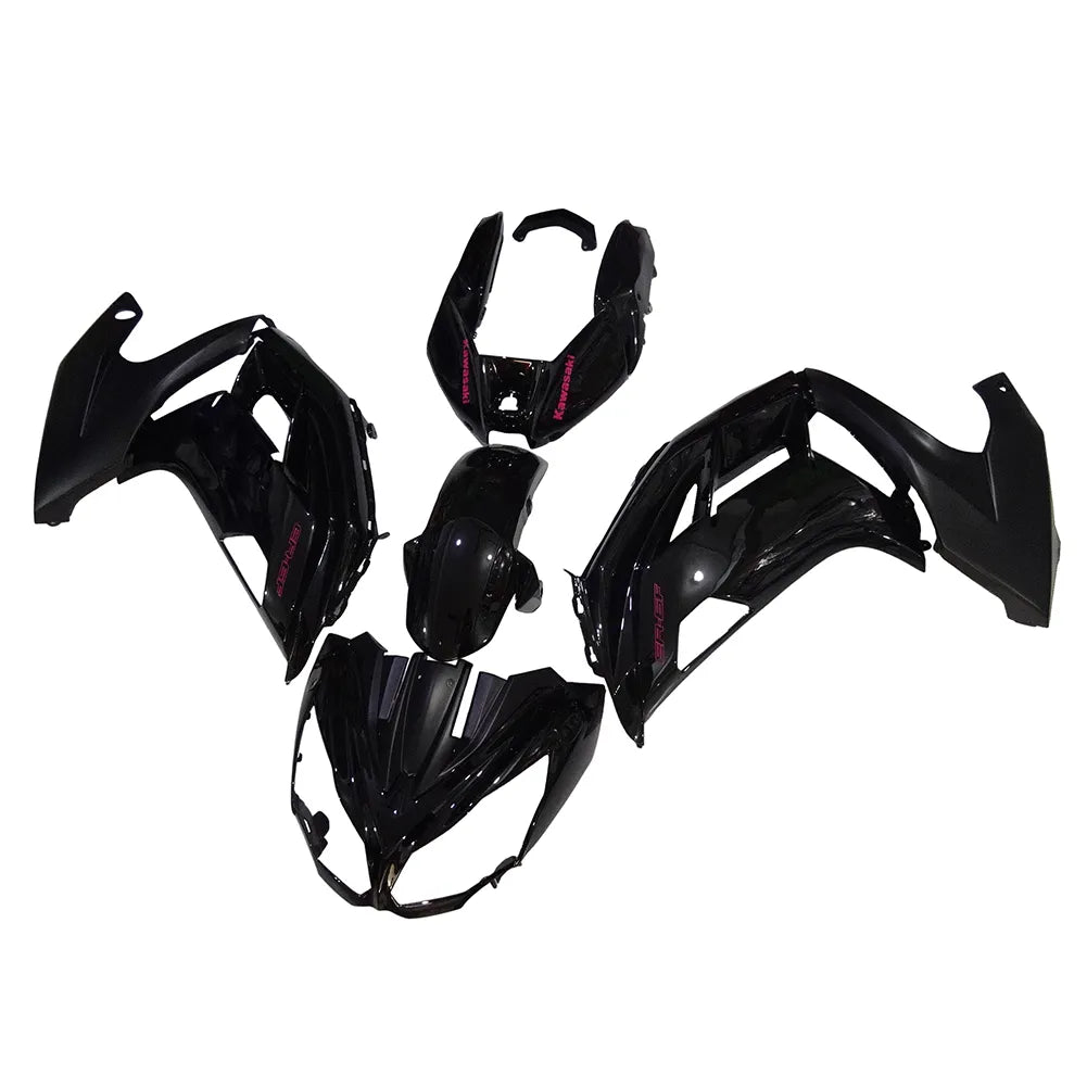 Kawasaki Ninja 650R / ER-6F 2012-2016 Black full fairing kit set view
