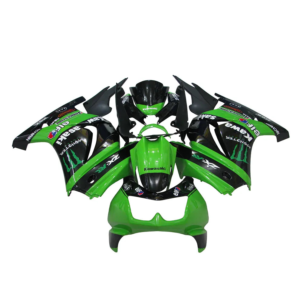 Kawasaki EX250 / Ninja 250 2008-2012 Green Monster Edition fairing kit front view