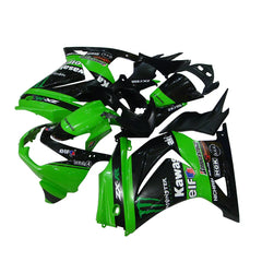 Kawasaki EX250 / Ninja 250 2008-2012 Green Monster Edition tail section fairing detail view 1