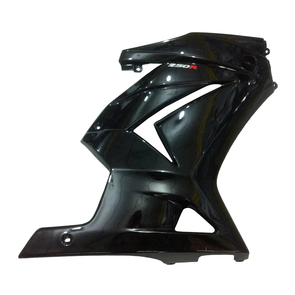 Kawasaki EX250 / Ninja 250 2008-2012 Green and Black with Logos tail section fairing detail view 5