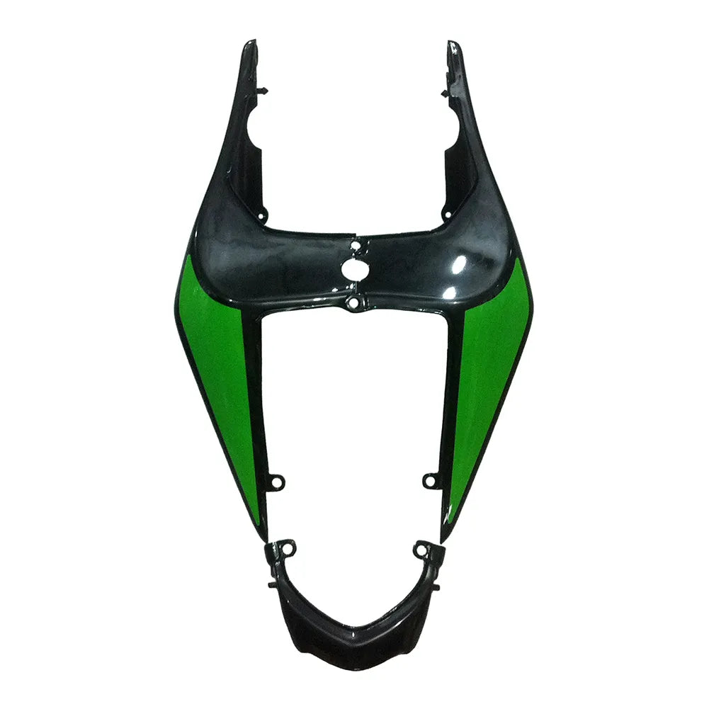 Kawasaki EX250 / Ninja 250 2008-2012 Green and Black with Logos tail section fairing detail view 6