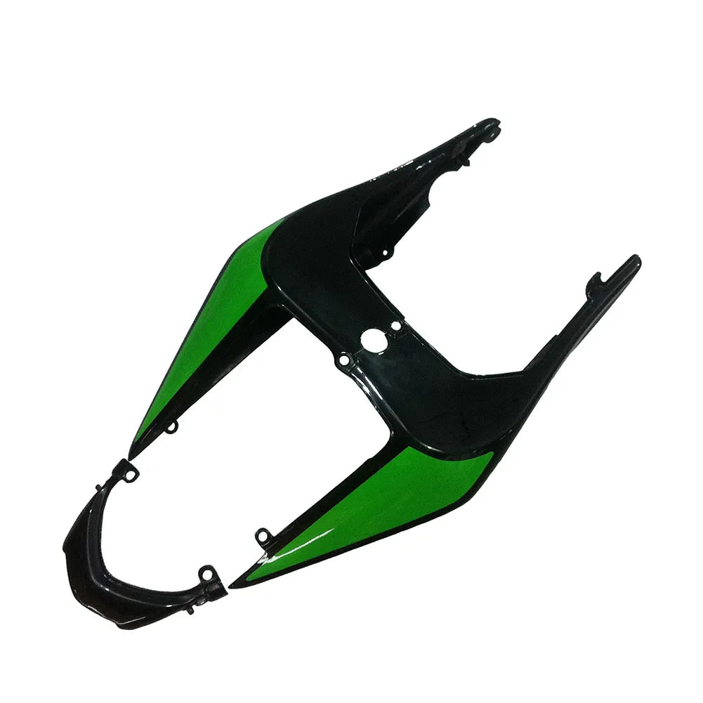 Kawasaki EX250 / Ninja 250 2008-2012 Green and Black with Logos tail section fairing detail view 7