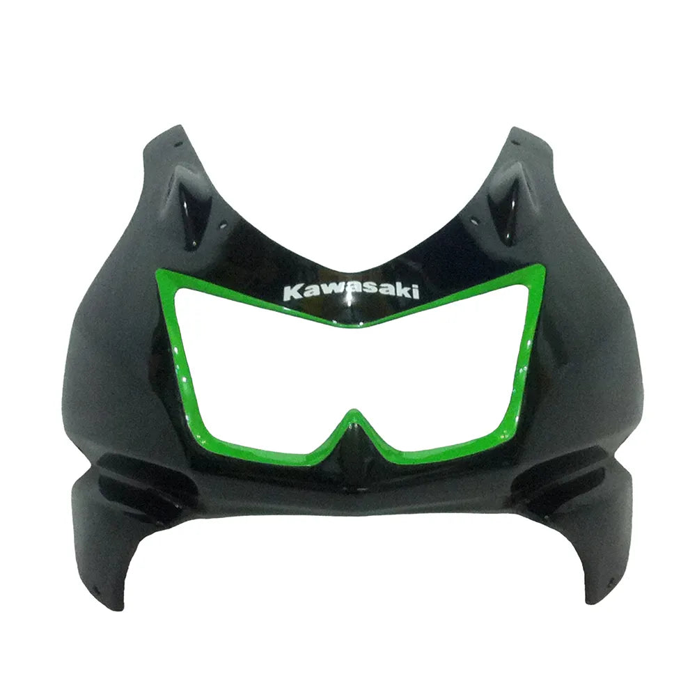 Kawasaki EX250 / Ninja 250 2008-2012 Green and Black with Logos tail section fairing rear view