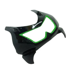 Kawasaki EX250 / Ninja 250 2008-2012 Green and Black with Logos tail section fairing side view