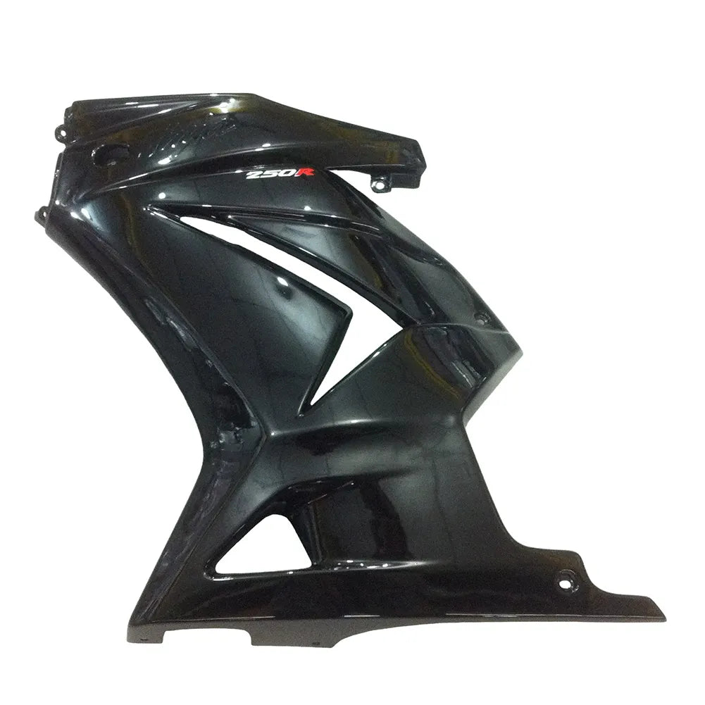 Kawasaki EX250 / Ninja 250 2008-2012 Green and Black with Logos tail section fairing detail view 4