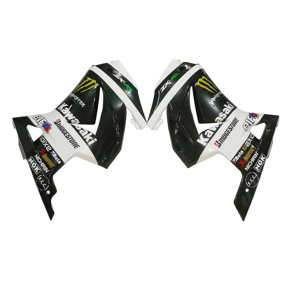 Kawasaki EX250 / Ninja 250 2008-2012 White Monster Edition tail section fairing rear view