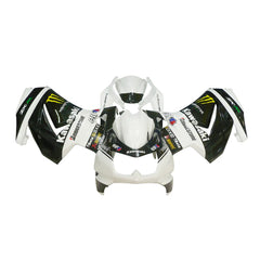 Kawasaki EX250 / Ninja 250 2008-2012 White Monster Edition full fairing kit set view