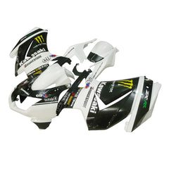 Kawasaki EX250 / Ninja 250 2008-2012 White Monster Edition fairing kit left side view
