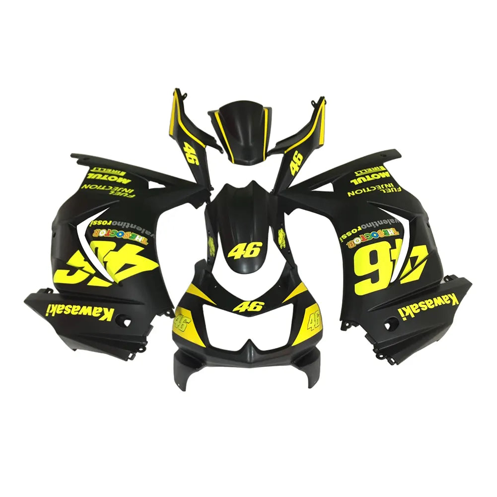 Kawasaki EX250 / Ninja 250 2008-2012 Style A with Logos full fairing kit set view