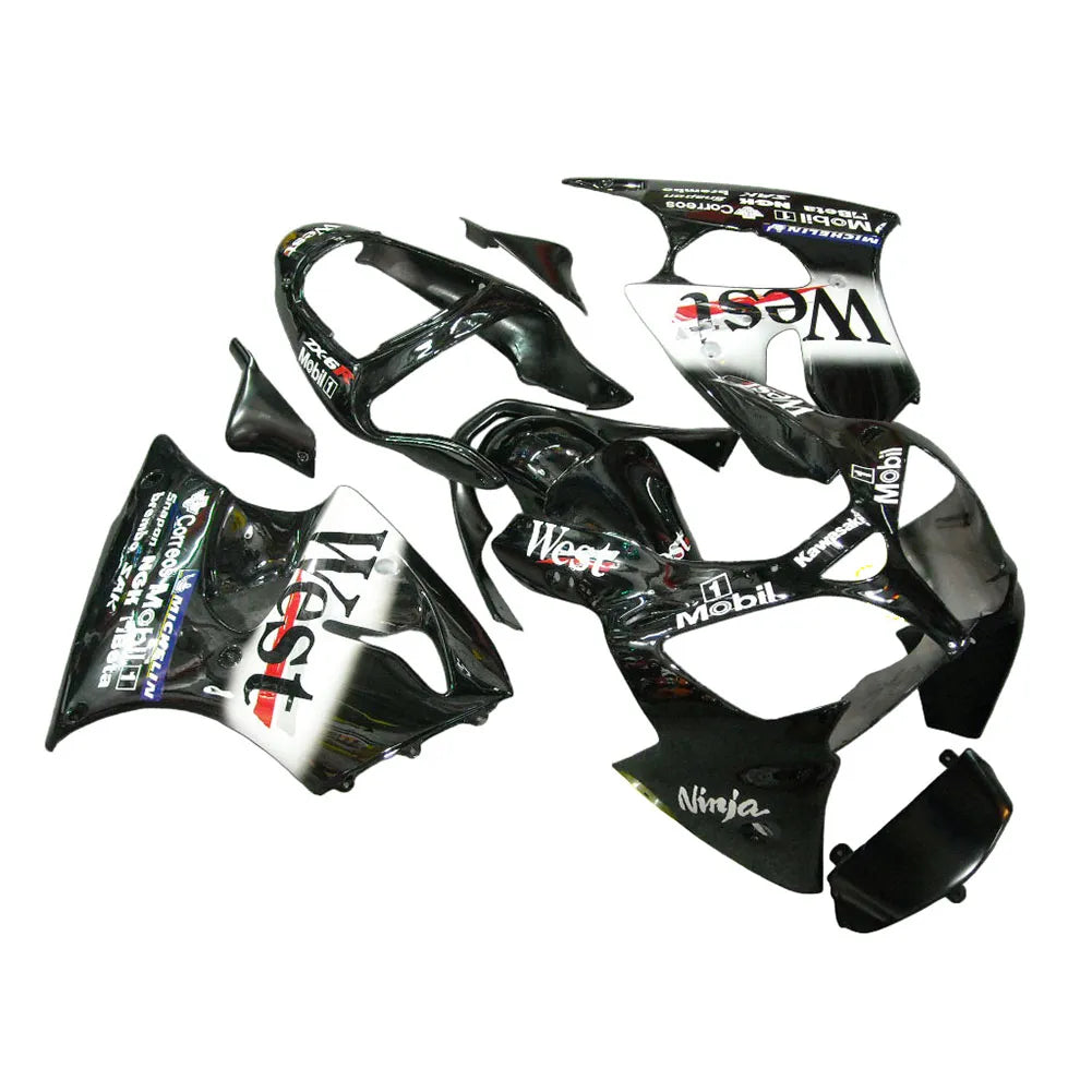 Kawasaki ZX-6R / 636 2000-2002 WEST Edition A fairing kit left side view