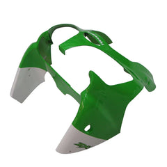 Kawasaki ZX-6R / 636 2000-2002 Green, Black, and Flame tail section fairing detail view 6