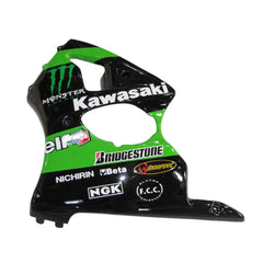 Kawasaki ZX-6R / 636 2000-2002 Green Monster Edition tail section fairing rear view