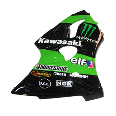 Kawasaki ZX-6R / 636 2000-2002 Green Monster Edition tail section fairing side view