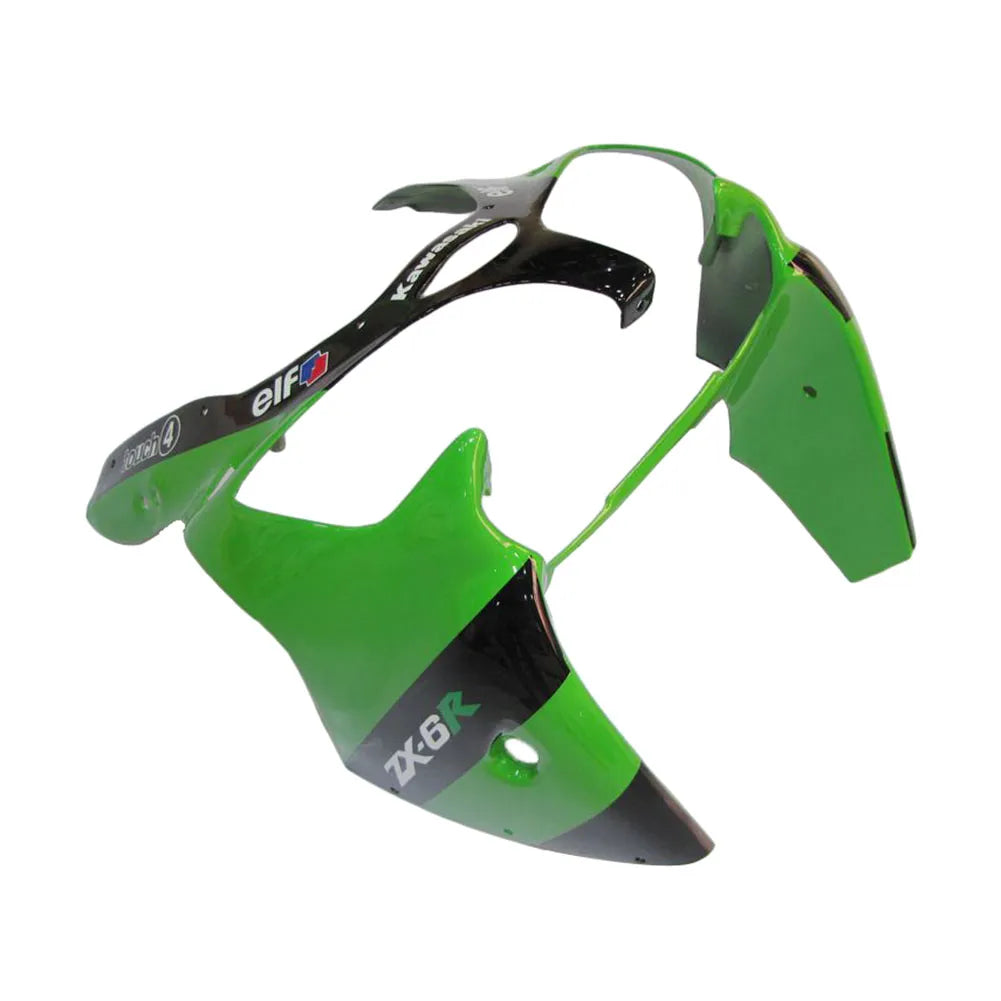 Kawasaki ZX-6R / 636 2000-2002 Green Monster Edition tail section fairing detail view 3