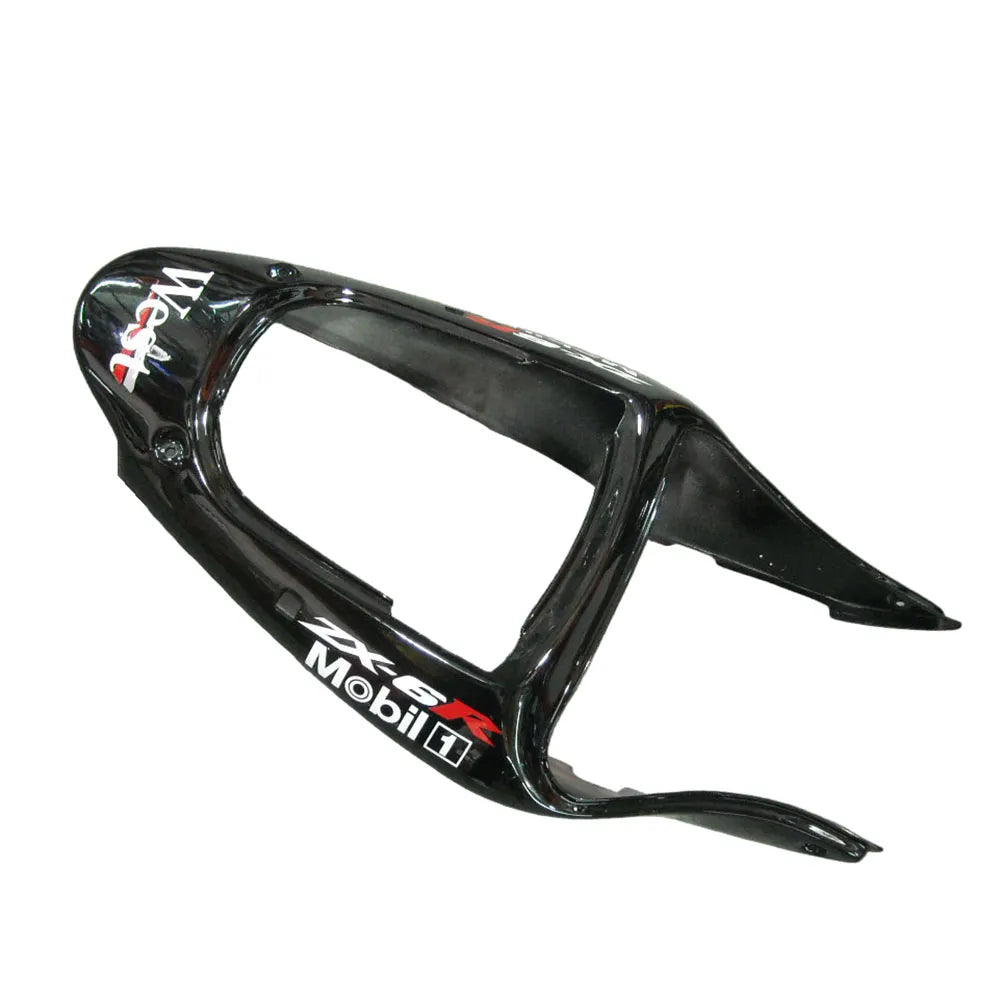 Kawasaki ZX-6R / 636 2000-2002 Yellow Red Bull Edition tail section fairing detail view 5