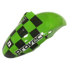 Kawasaki ZX-6R / 636 2000-2002 Multi Color Check Green, Black, Red tail section fairing detail view 2