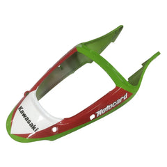 Kawasaki ZX-6R / 636 2000-2002 Multi Color Check Green, Black, Red tail section fairing detail view 1