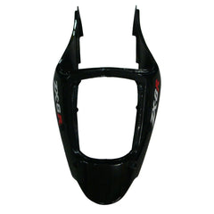 Kawasaki ZX-6R / 636 2000-2002 Black with Red Flames tail section fairing detail view 1