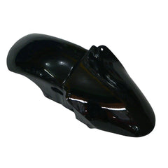 Kawasaki ZX-6R / 636 2000-2002 Black with Red Flames tail section fairing detail view 4