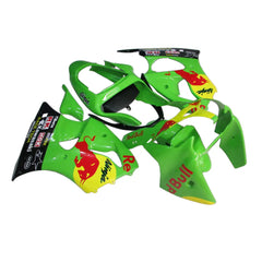 Kawasaki ZX-6R / 636 2000-2002 Green Bull Edition full fairing kit set view