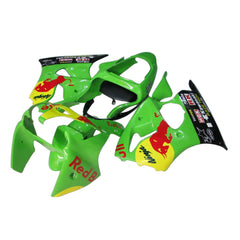 Kawasaki ZX-6R / 636 2000-2002 Green Bull Edition fairing kit left side view
