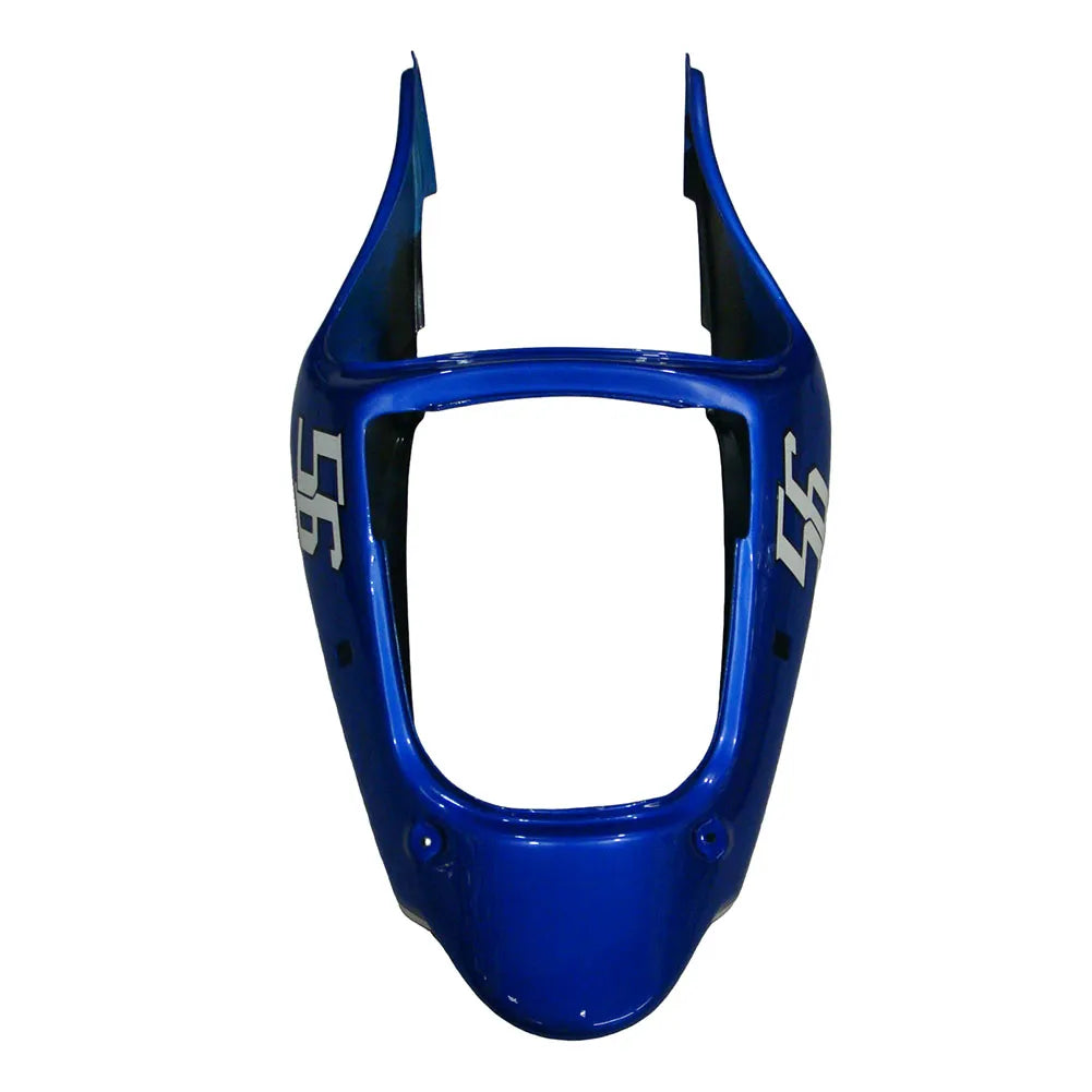 Kawasaki ZX-6R / 636 2000-2002 Blue Raindrop Edition tail section fairing detail view 6