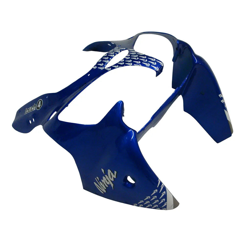 Kawasaki ZX-6R / 636 2000-2002 Blue Raindrop Edition tail section fairing detail view 2