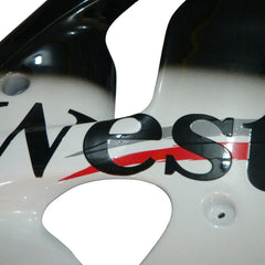 Kawasaki ZX-6R / 636 2000-2002 WEST Edition Black and White tail section fairing rear view