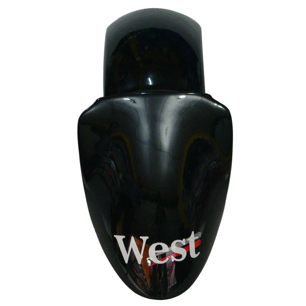 Kawasaki ZX-6R / 636 2000-2002 WEST Edition Black and White tail section fairing detail view 2