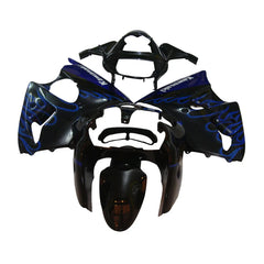 Kawasaki ZX-6R / 636 2000-2002 Blue Flame full fairing kit set view