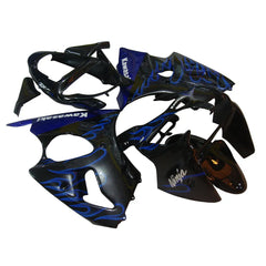 Kawasaki ZX-6R / 636 2000-2002 Blue Flame fairing kit left side view