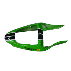 Kawasaki ZX-6R / 636 2000-2002 Green, Black, and White tail section fairing detail view 8