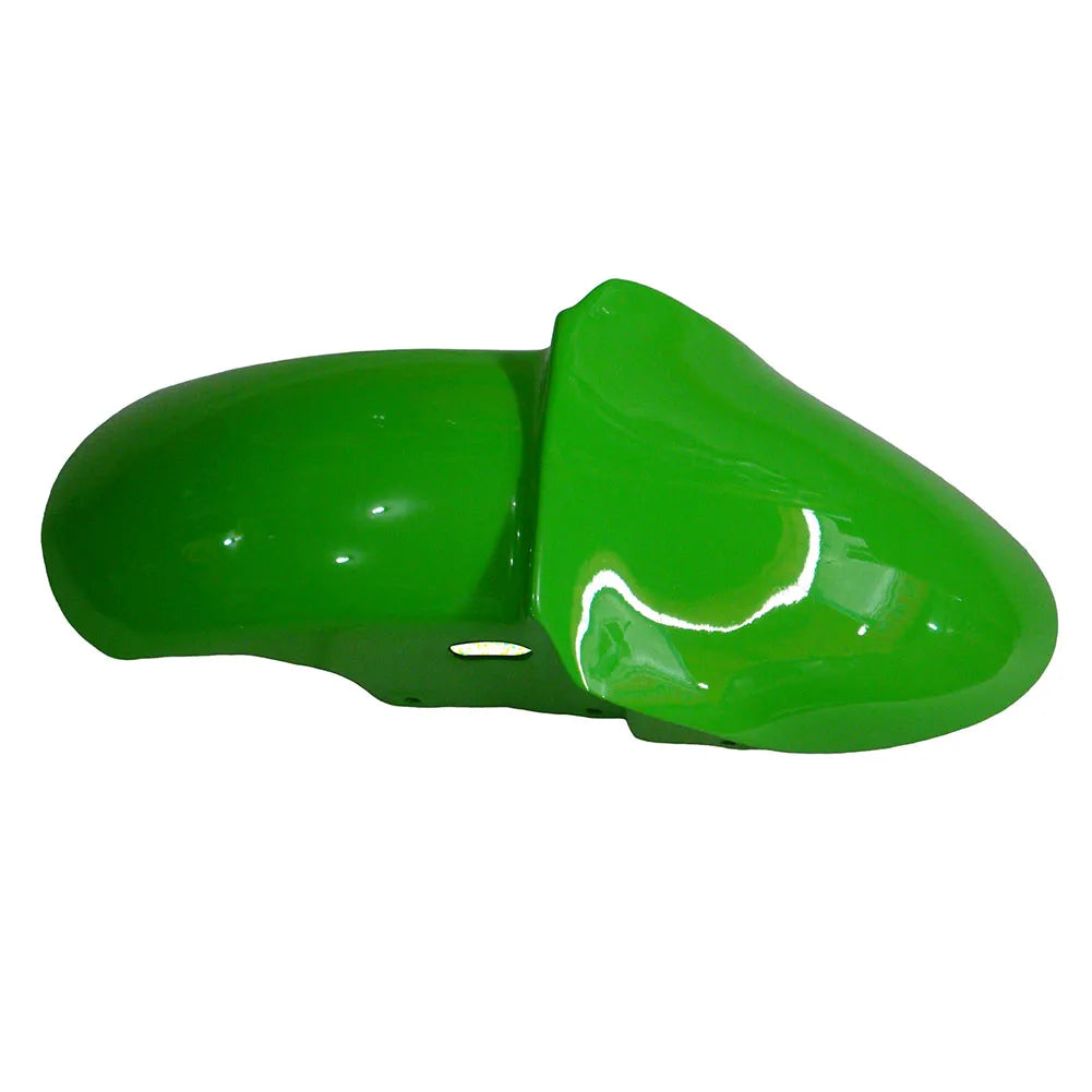 Kawasaki ZX-6R / 636 2000-2002 Green, Black, and White tail section fairing detail view 2