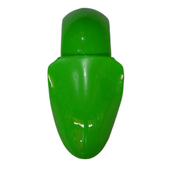 Kawasaki ZX-6R / 636 2000-2002 Green, Black, and White tail section fairing detail view 3