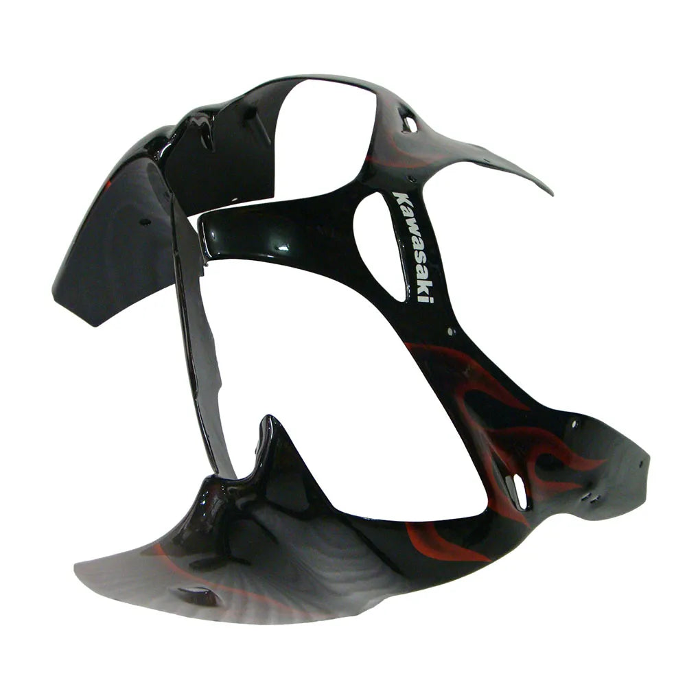 Kawasaki ZX-6R / 636 2000-2002 Gold Flame tail section fairing detail view 10