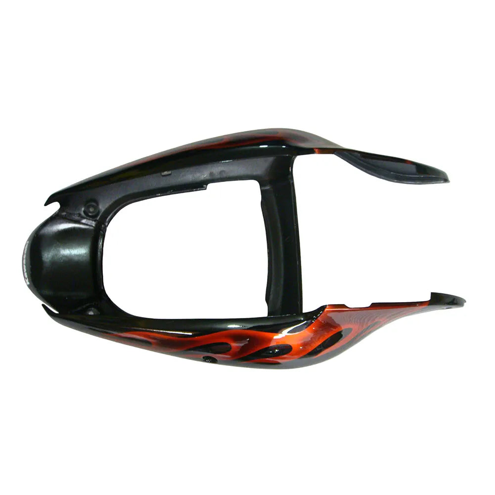 Kawasaki ZX-6R / 636 2000-2002 Gold Flame tail section fairing detail view 14