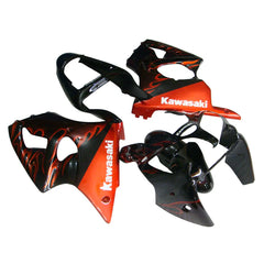 Kawasaki ZX-6R / 636 2000-2002 Gold Flame tail section fairing side view