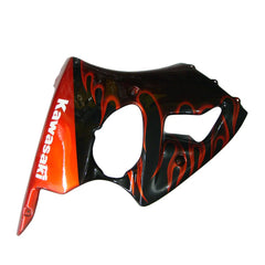 Kawasaki ZX-6R / 636 2000-2002 Gold Flame tail section fairing detail view 3