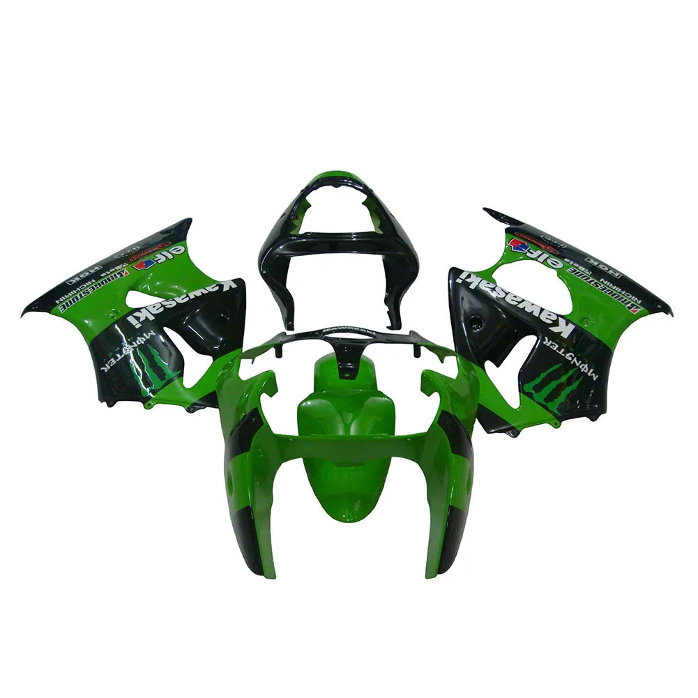 Kawasaki ZX-6R / 636 2000-2002 Green Monster Edition tail section fairing rear view