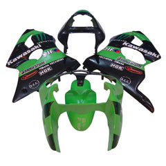 Kawasaki ZX-6R / 636 2000-2002 Green Monster Edition full fairing kit set view